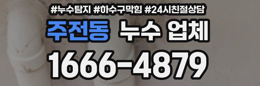 주전동 누수 업체