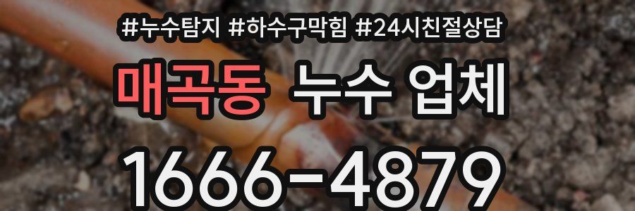 매곡동 누수 업체