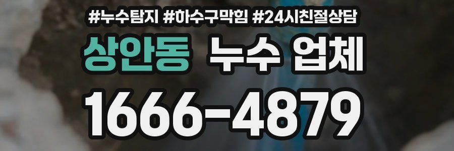 상안동 누수 업체