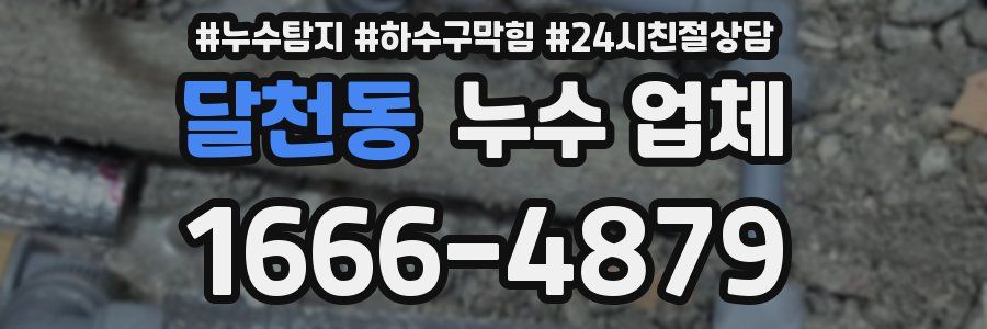 달천동 누수 업체