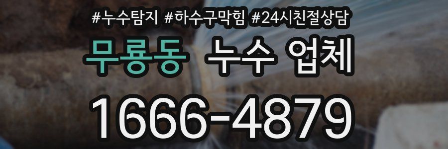 무룡동 누수 업체
