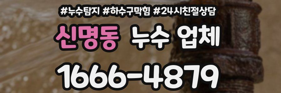 신명동 누수 업체