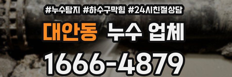 대안동 누수 업체