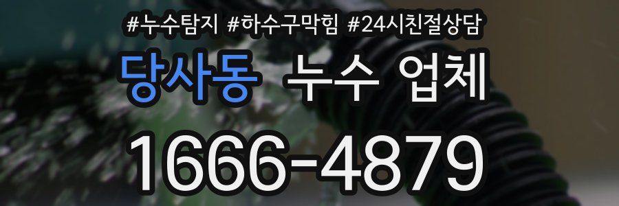 당사동 누수 업체