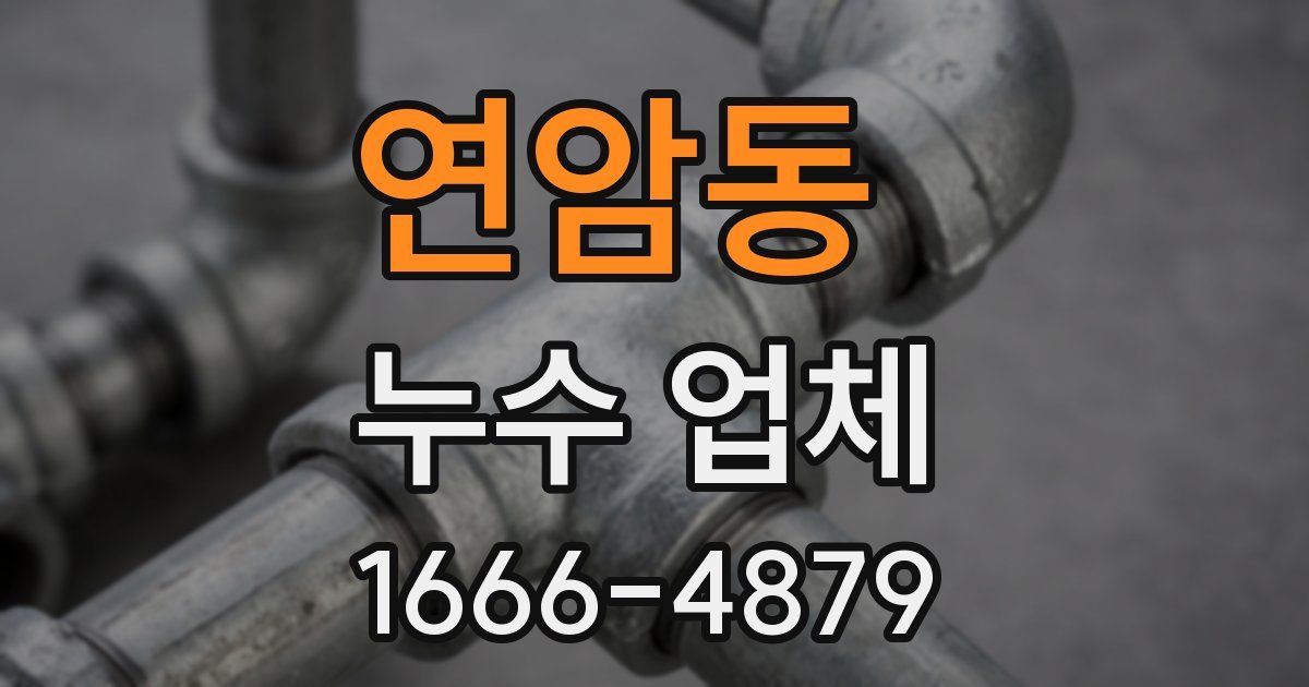연암동 누수 업체