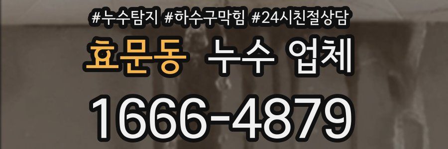 효문동 누수 업체