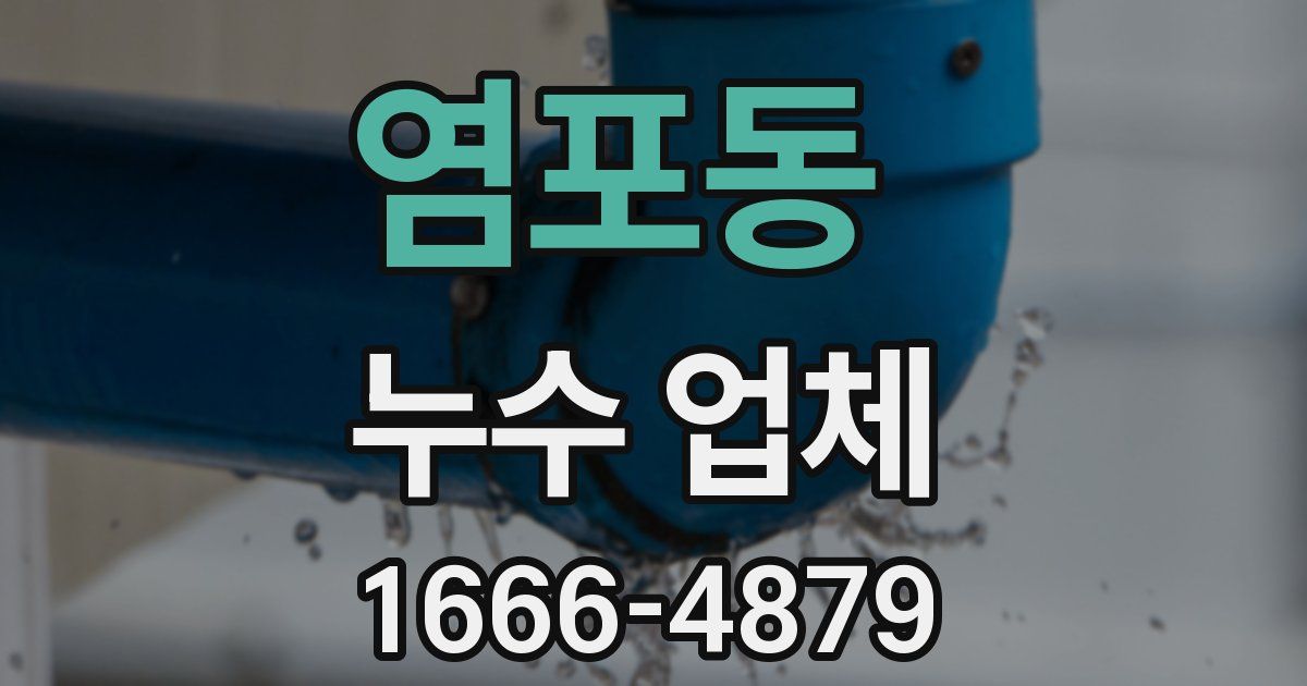 염포동 누수 업체