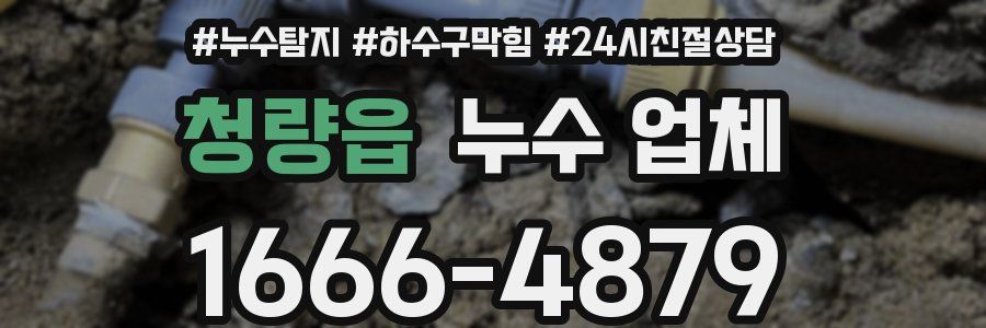 청량읍 누수 업체