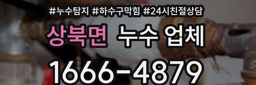 상북면 누수 업체