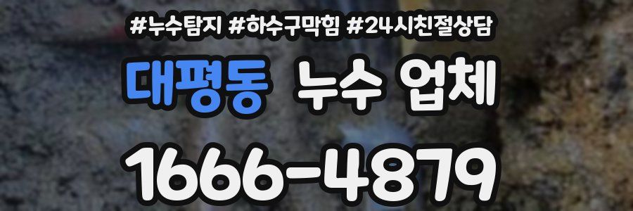 대평동 누수 업체