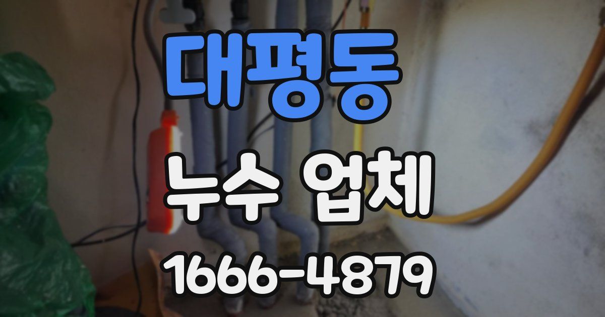 대평동 누수 업체