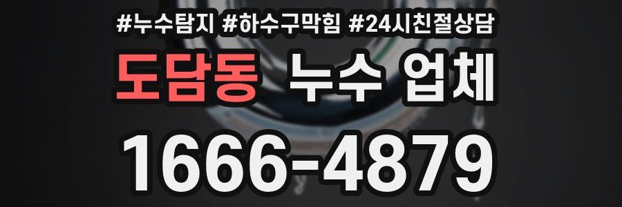 도담동 누수 업체