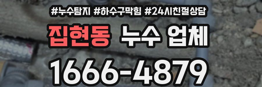 집현동 누수 업체