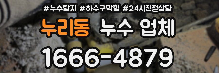 누리동 누수 업체