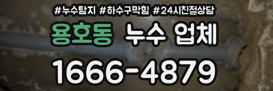 용호동 누수 업체