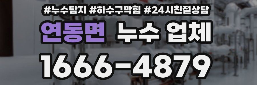 연동면 누수 업체