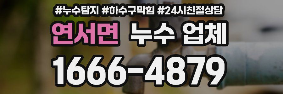 연서면 누수 업체