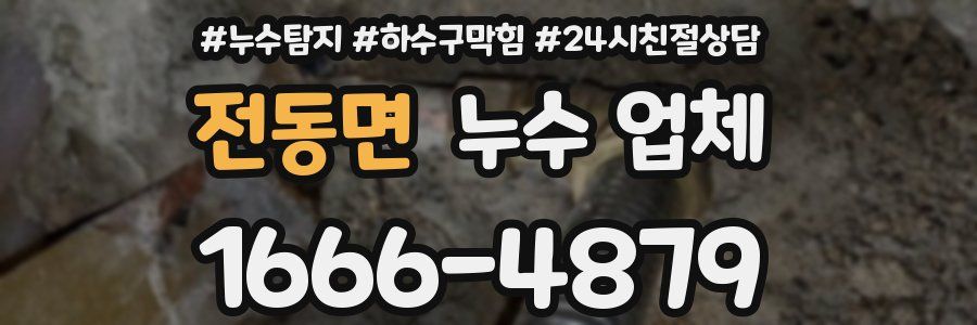 전동면 누수 업체