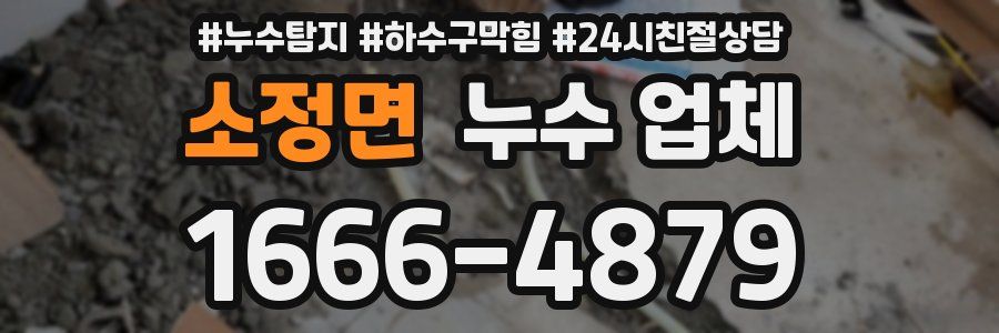 소정면 누수 업체