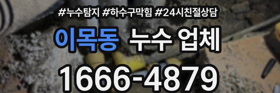 이목동 누수 업체