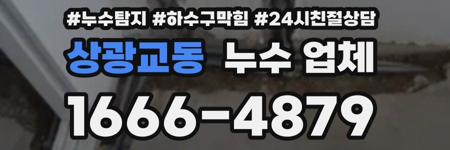 상광교동 누수 업체