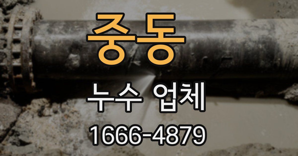 중동 누수 업체