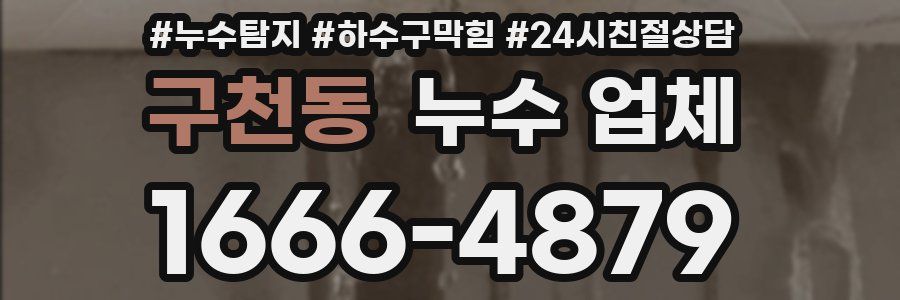 구천동 누수 업체