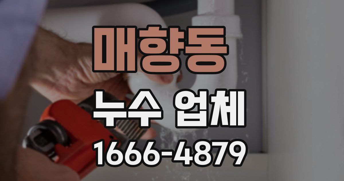 매향동 누수 업체
