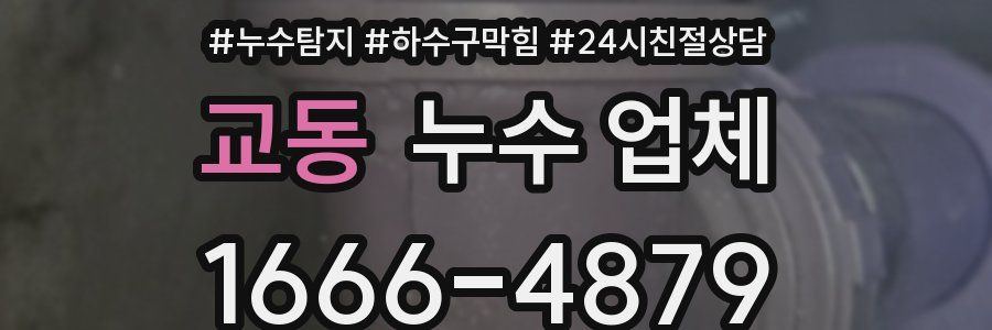 교동 누수 업체