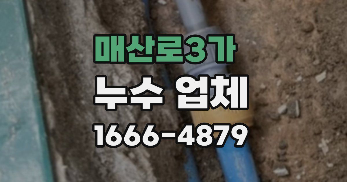 매산로3가 누수 업체