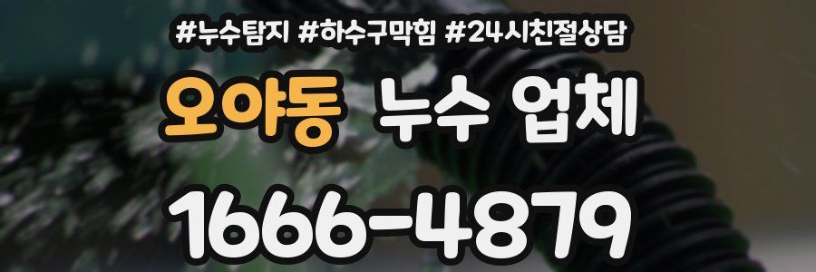 오야동 누수 업체