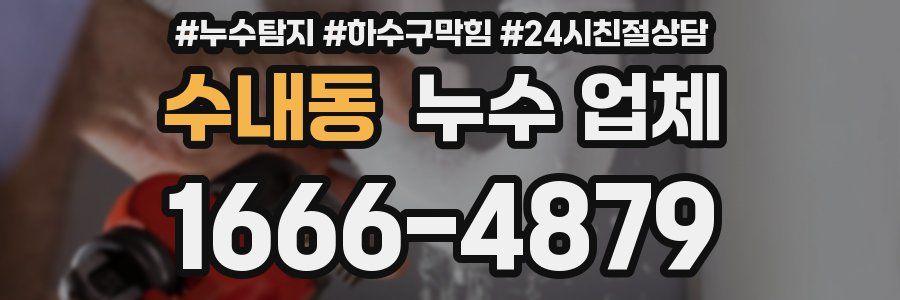 수내동 누수 업체