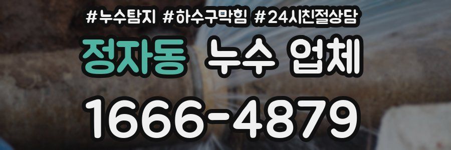정자동 누수 업체