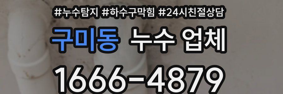 구미동 누수 업체