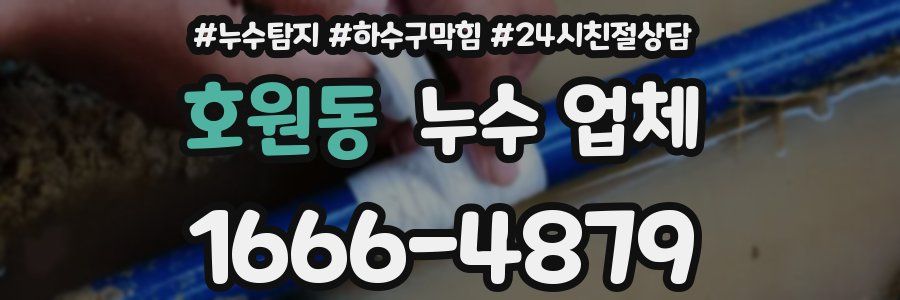호원동 누수 업체