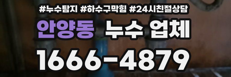 안양동 누수 업체