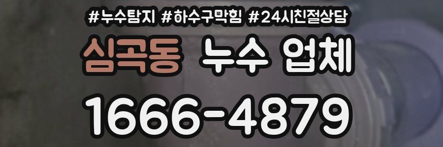 심곡동 누수 업체