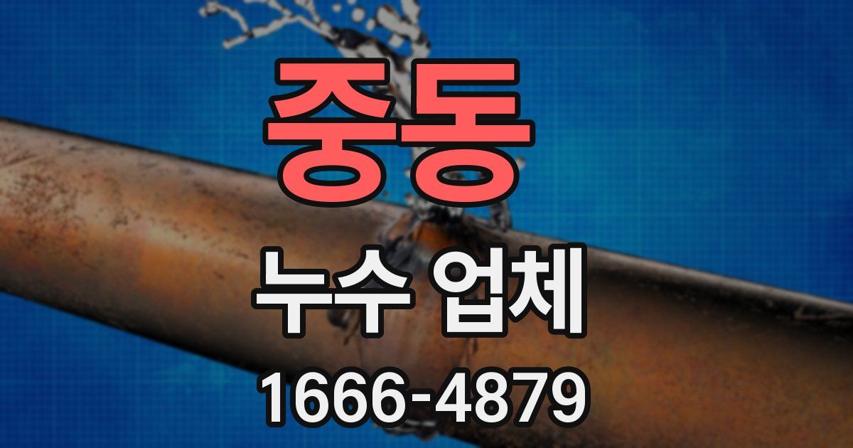 중동 누수 업체