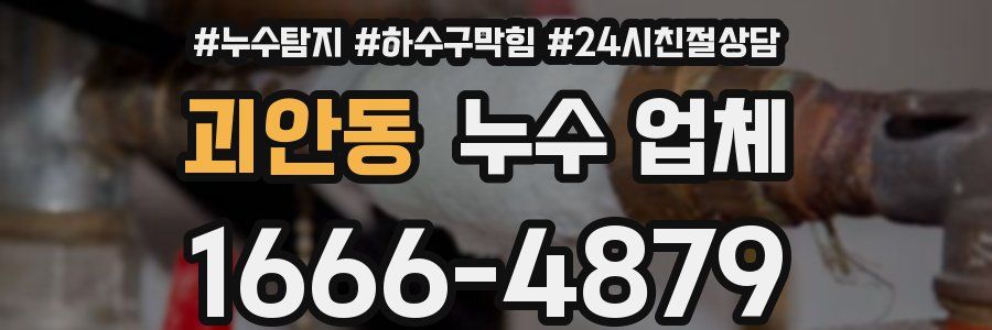 괴안동 누수 업체