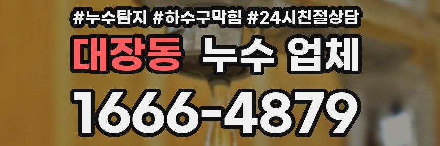 대장동 누수 업체