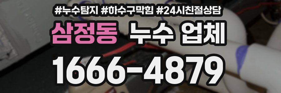 삼정동 누수 업체