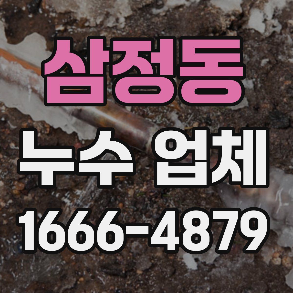 삼정동 누수 업체