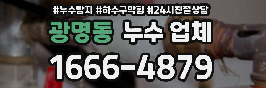 광명동 누수 업체