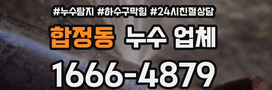 합정동 누수 업체