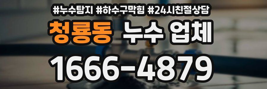 청룡동 누수 업체