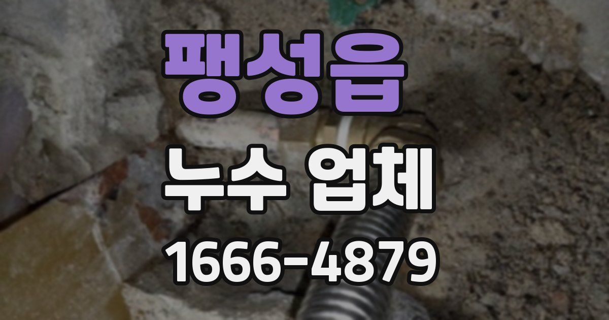 팽성읍 누수 업체
