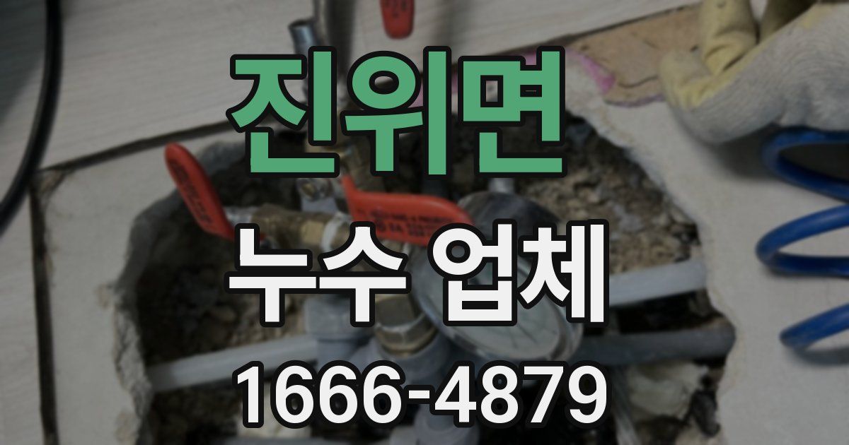 진위면 누수 업체