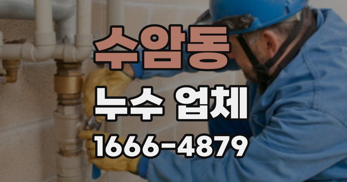 수암동 누수 업체