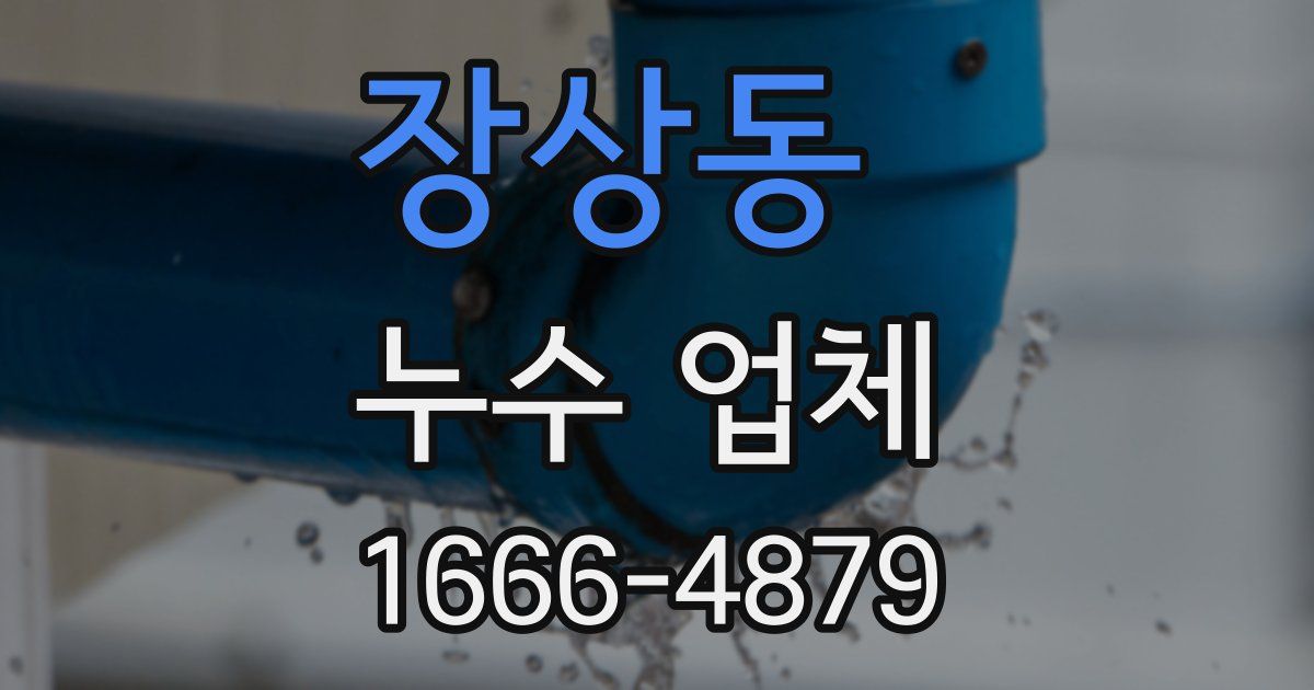 장상동 누수 업체
