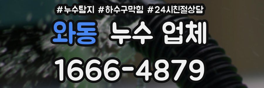 와동 누수 업체